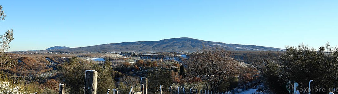 Il Vulcano del Fogliano e la Neve